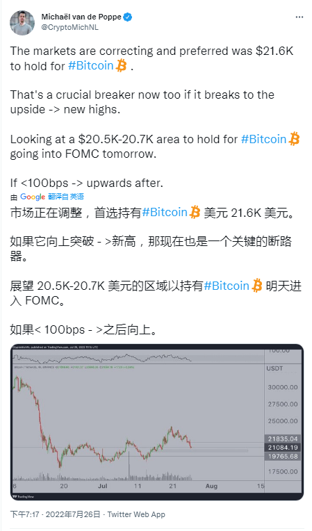 比特币价格跌破 21,000 美元，带来更多的投降还是只是整合？