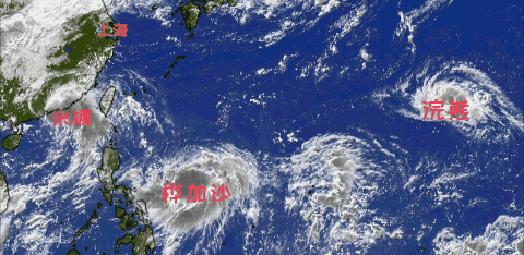 上海半夜雨势加大，海上“三台共舞”：台风“桦加沙”对沪有影响